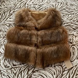Faux Fur Vest/ size S/ NWT!